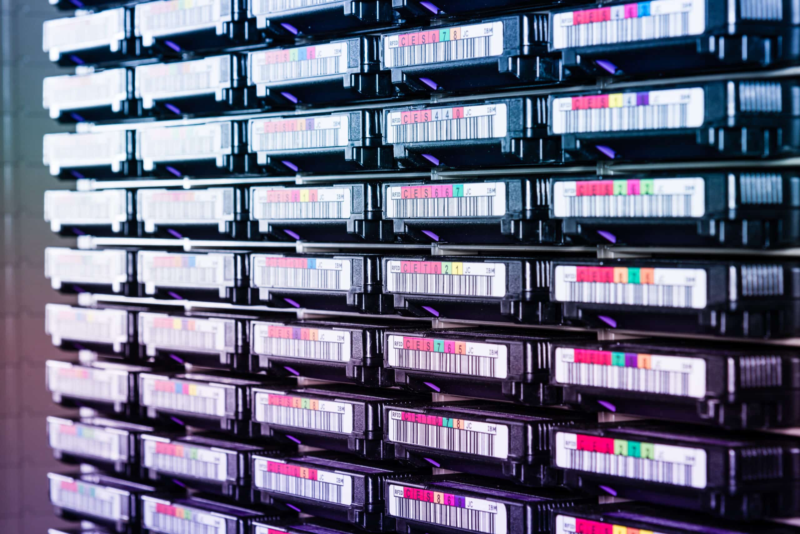 data cloud hardware with hard drives