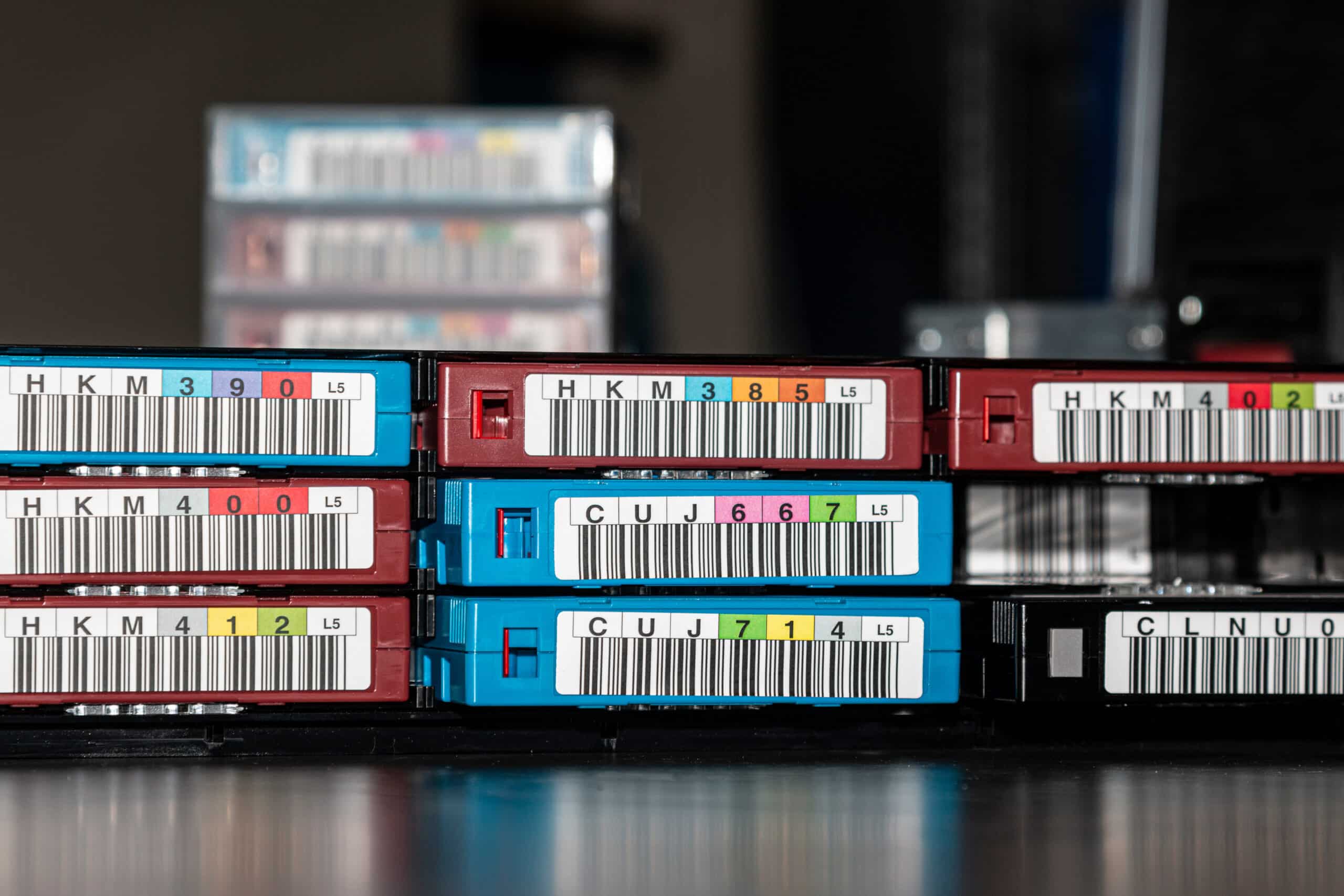 Data backup Tapes for professional data backup (long-term archiving)